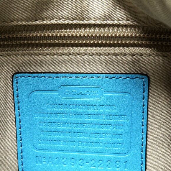 Vintage COACH Legacy Leather Courtenay Hobo Bag No A1393-22381 (BLUE) - Picture 9 of 9